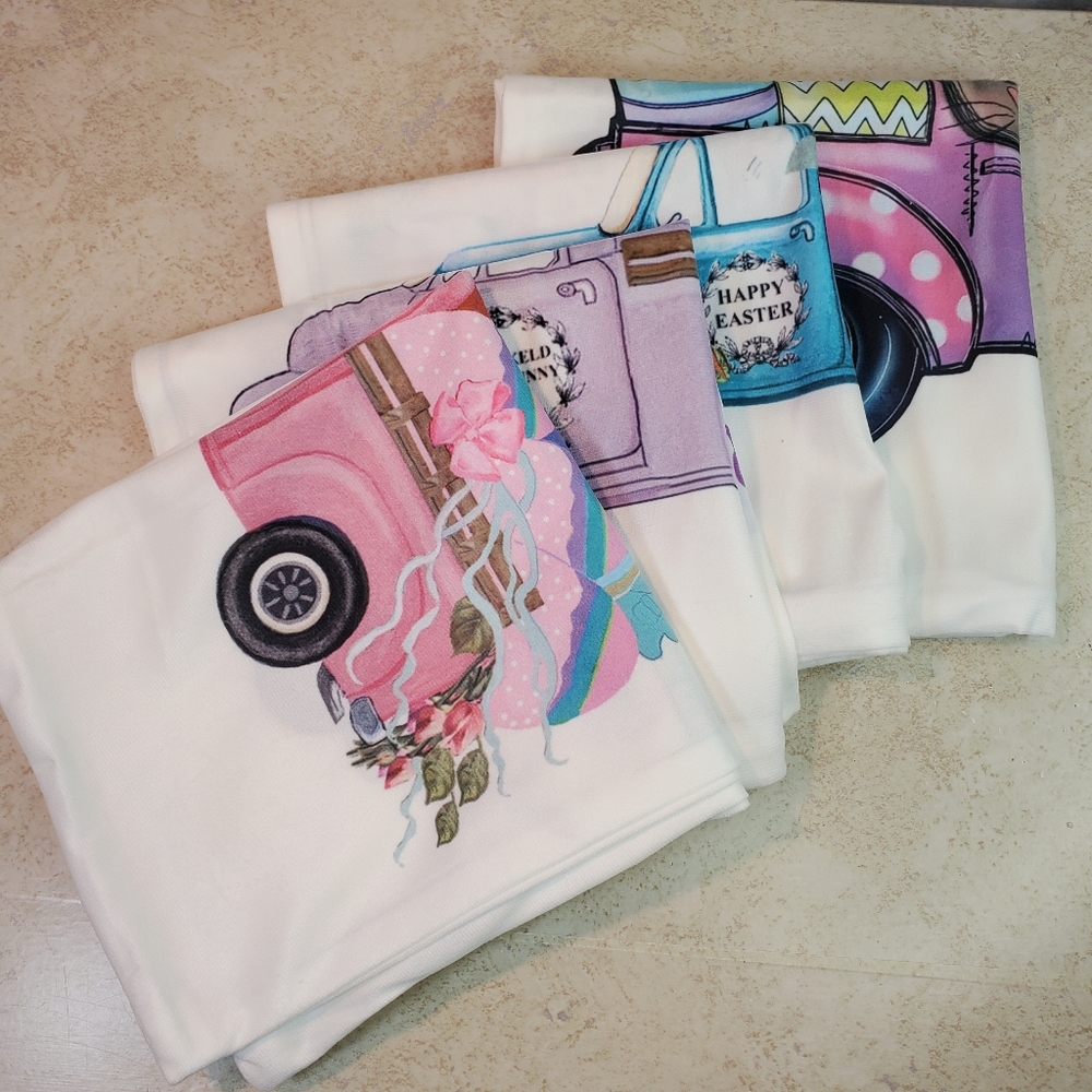 Set of 4 Easter Pillow Covers 17" x 17"
